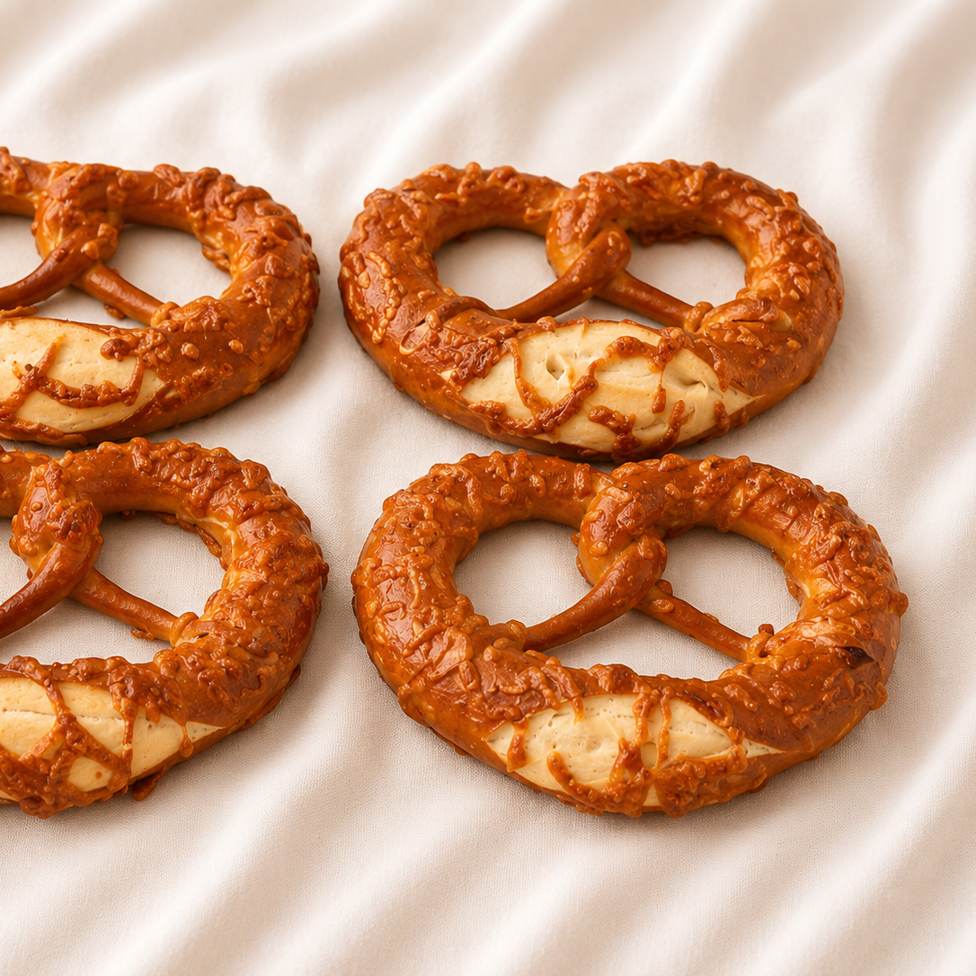 Cheese Lye Pretzels (6 pc)