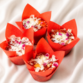 Red Velvet Crème Cheese Raspberry Muffin (4 pc)