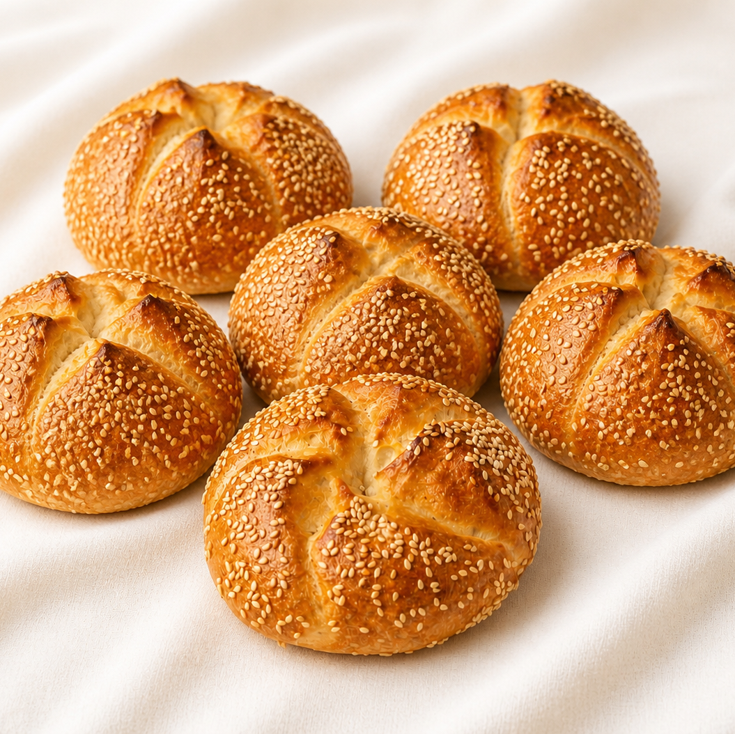 Kaiser Semmel Sesame topping (6 pc)