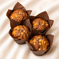 Chocolate Banana salted Caramel Muffin (4 pc)